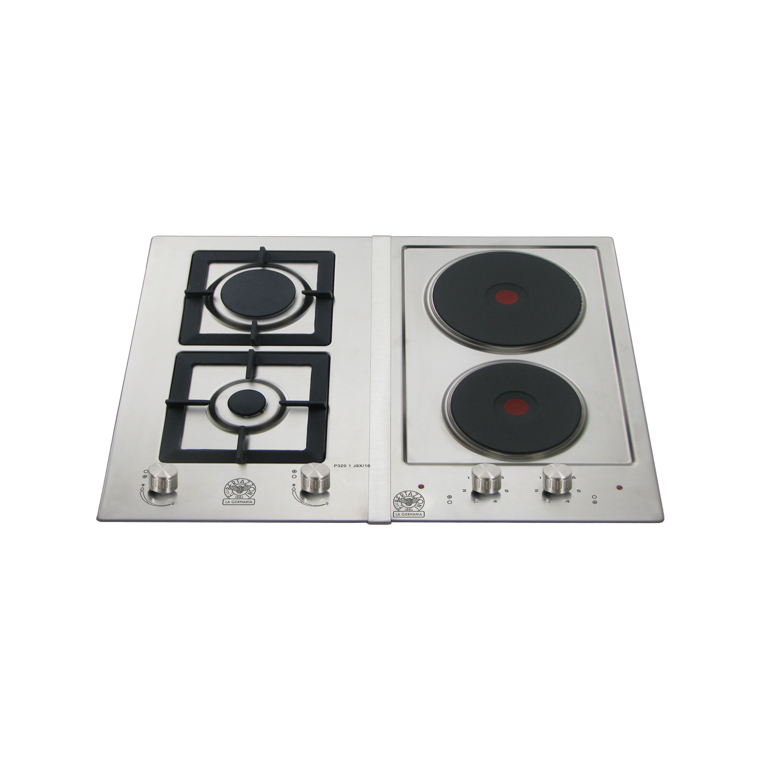 ΕΣΤΙΑ LA GERMANIA P632ELAGX (P33 20 LAG X + σύνδεσμος + P33 2E LAG X) | ΕΣΤΙΑ ΜΙΚΤΗΣ ΤΡΟΦΟΔΟΣΙΑΣ | 2 ΕΣΤΙΕΣ ΑΕΡΙΟΥ + 2 ΗΛΕΚΤΡΙΚΕΣ